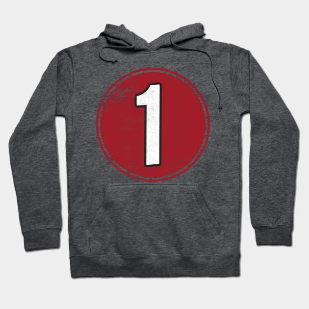 Number One 1 Hoodie by cowyark rubbark